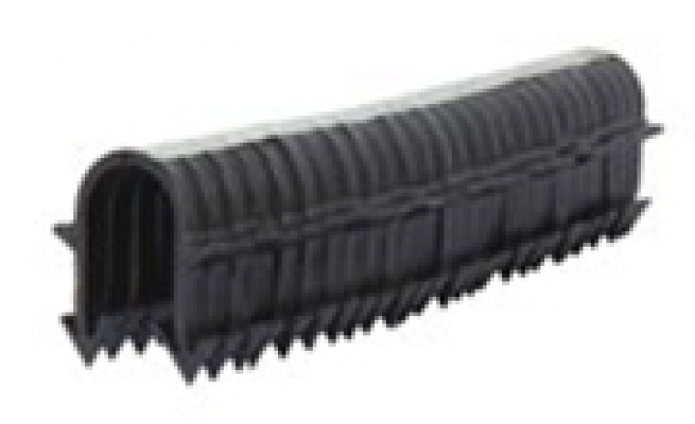 Plastic pipe clips for tacker tool